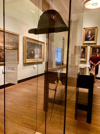 Napoleon’s hat and staff at German History Museum. Captured at Waterloo. 