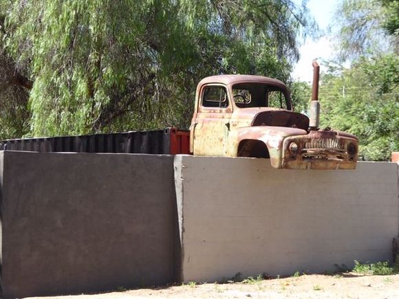 A truck that lost its way