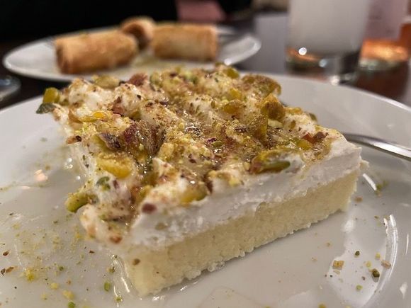 Knafeh and baklava @ La Levant