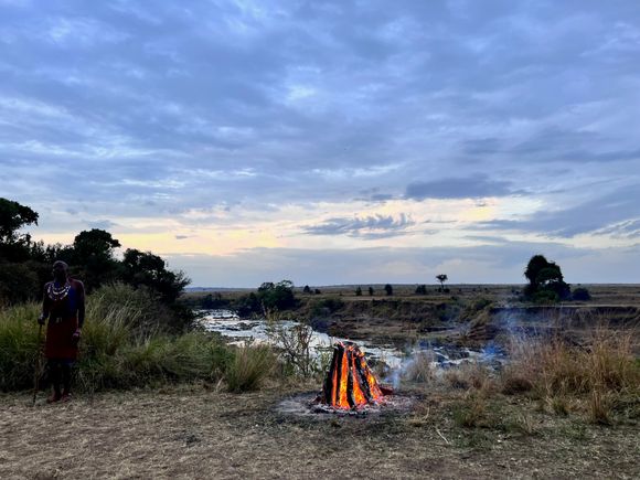 Enjoying happy hour.