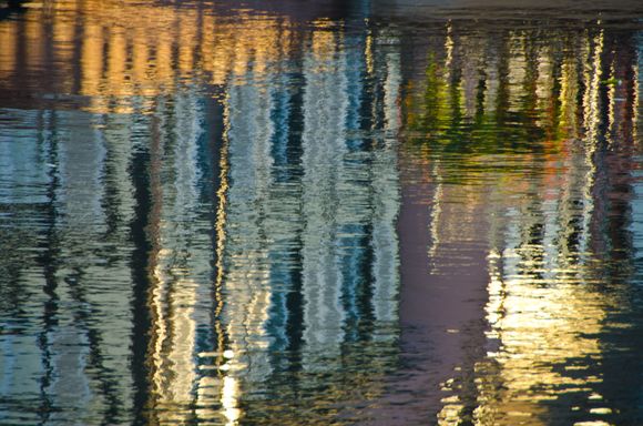 Colmar reflections next to market.