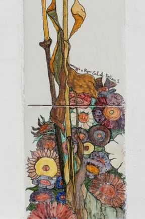 Along the way, one passes some art on he walls of homes. In addition, one also passes 'CUONC CUONC' (slowly slowly) a farming family's cafe cum produce market stall--check for opening hours.