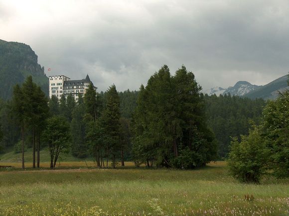 Hotel Waldhaus in (above) Sils