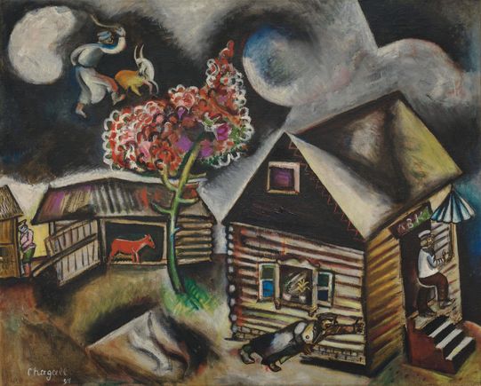 I like this Marc Chagall. I first saw it at Peggy Guggenheim Venice. 

Thin,aristocrat 🦌