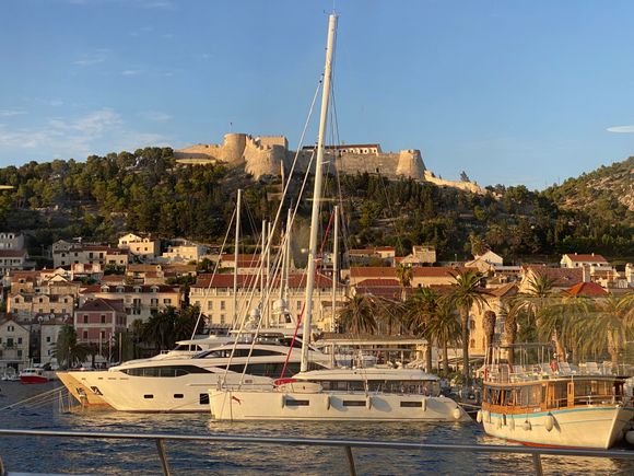 The fortress on the hill - taken the day we left Split
