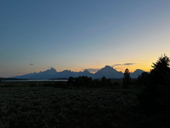 View of the mountains from our hotel room