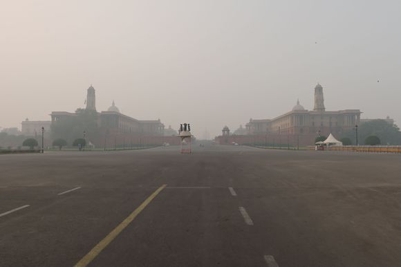 President's Office in the distance with Secretariat buildings in the foreground