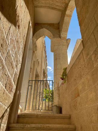 Entry to the apartment building