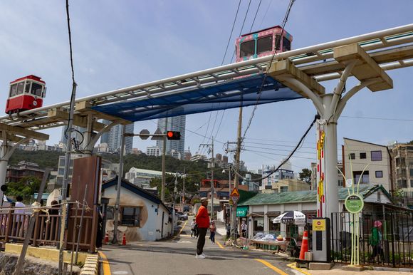 Haeundae Sky Capsule near Cheongsapo station