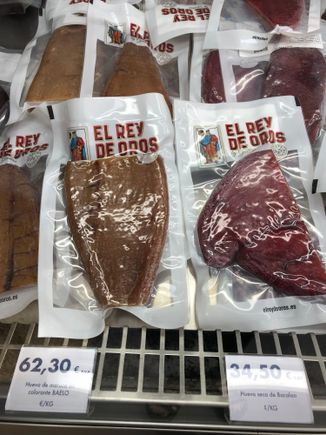 Similar to the Italian delicacy, bottarga, these are the pressed and dried eggs of maruca, known as ling in English, and bacalao