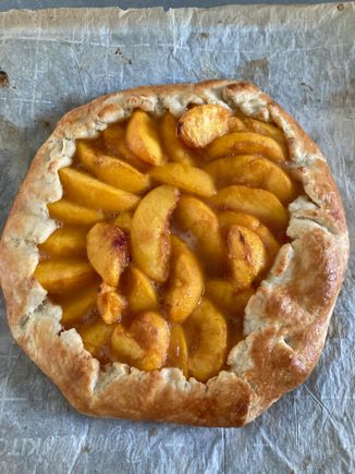 Peach galette 