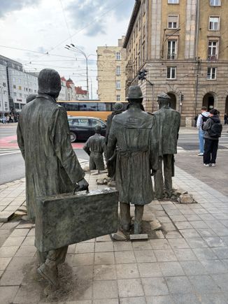 They start to disappear into the ground this side of street…
