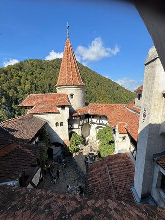 The courtyard of Bran Castle