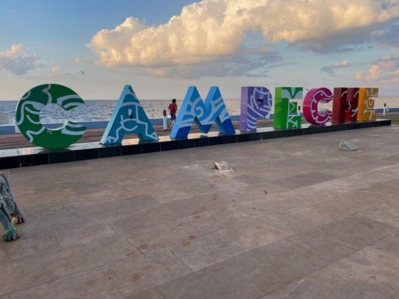 The sign is so big it's hard to get into a picture.