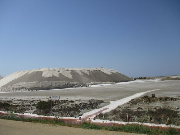 Giant mounds of salt 