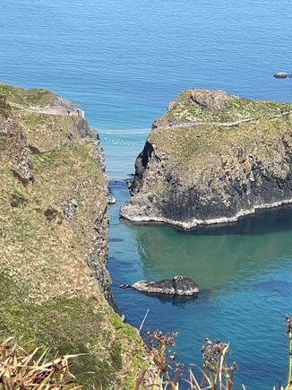 Carrick-a-Rede Ropebridge from Portaneevy Viewpoint
