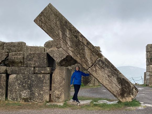 Remains of the Arcadian Gate, an ancient portal


