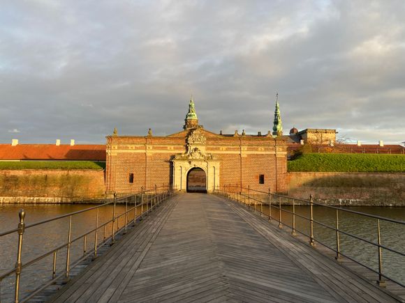Entrance gate to Kronborg Castle (aka Elsinore castle in Hamlet)
