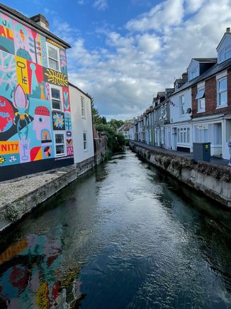 Took a little walk , one of the canals, actually I think they might be rivers 