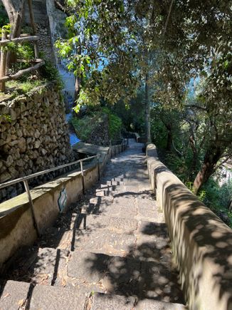 The many stairs of the Amalfi Coast.