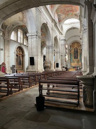 The Romanesque Lamego Cathedral dates to the late 12th Century, although little remains of the original structure