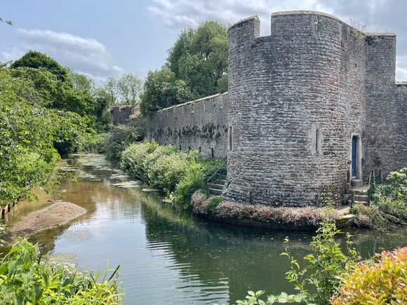 Another picture of the moat and tower