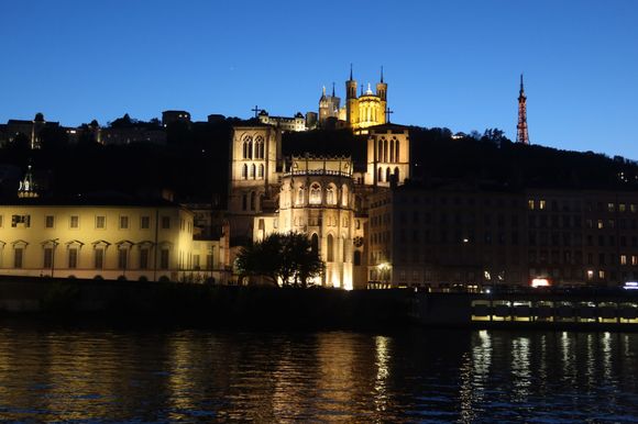 Fourviere Hill at Night
