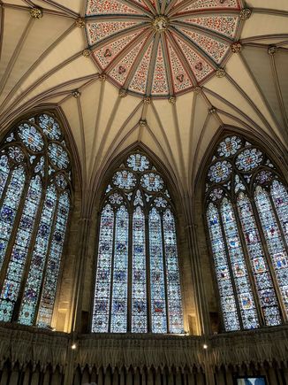 This is the Charter House attached to the Minster. Another great ceiling. There's also a nice museum detailing the Gothic cathedral that was originally here.