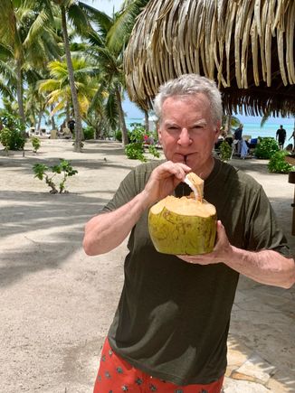 Me enjoying a Piña Colada 