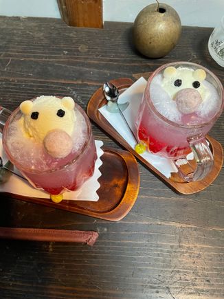 Our strawberry sodas!