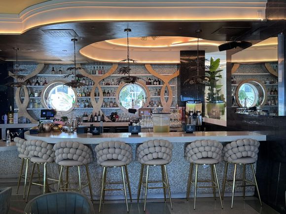 Lobby of one of the art deco hotels