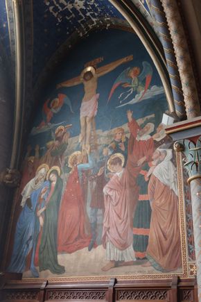 Crucifixion Fresco, Cathedral of St. Etienne