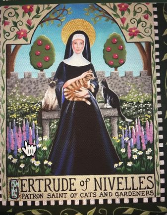 Well that was easy. She looks kind. Google states she is often grossly overlooked by history books. People pray to her for protection from mice and rats . You’re welcome Ziggy. 