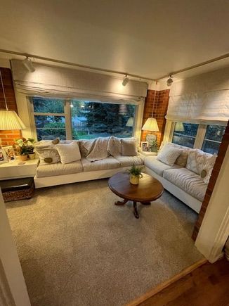Small sitting room off the kitchen and dining room. 