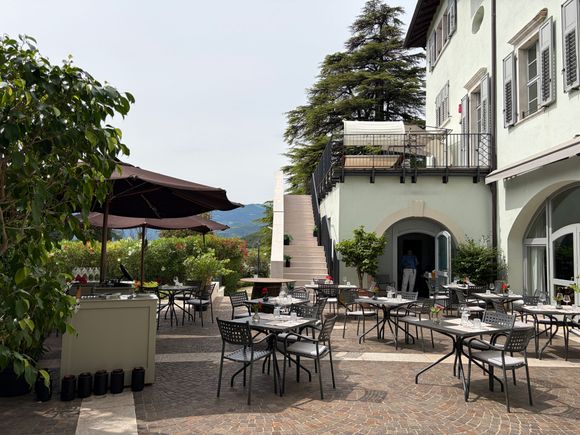The terrace 