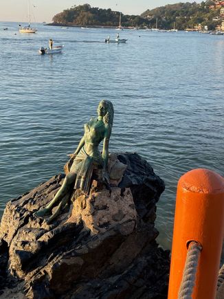 No picture of Zihua is complete without the lady on the rock along the Malecon