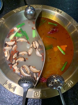 Korean hot pot for dinner 