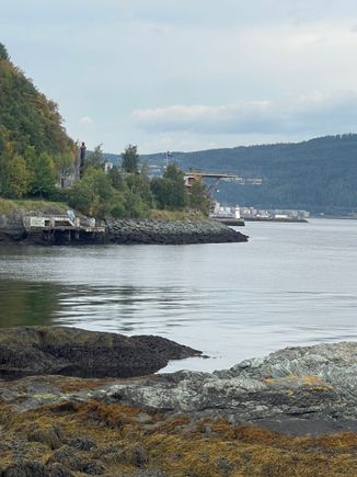 Fjord view towards Trondheim city