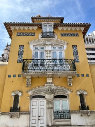 One of the Art nouveau bldgs in Aveiro