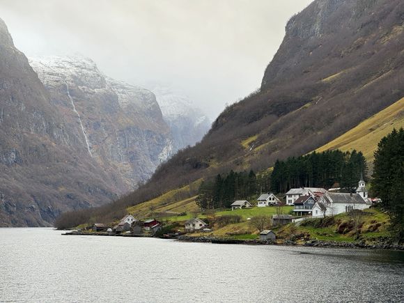 Little villages dot the fiord 
