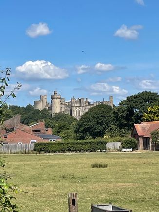 The castle from the train station 
