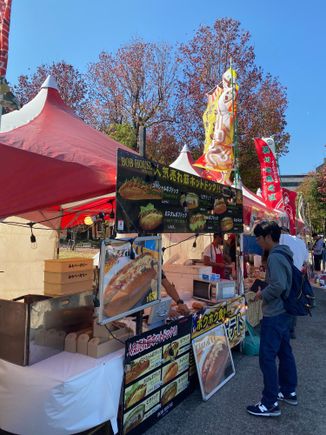 One of the many vendors at the fair near the Shinoki Cultural center 