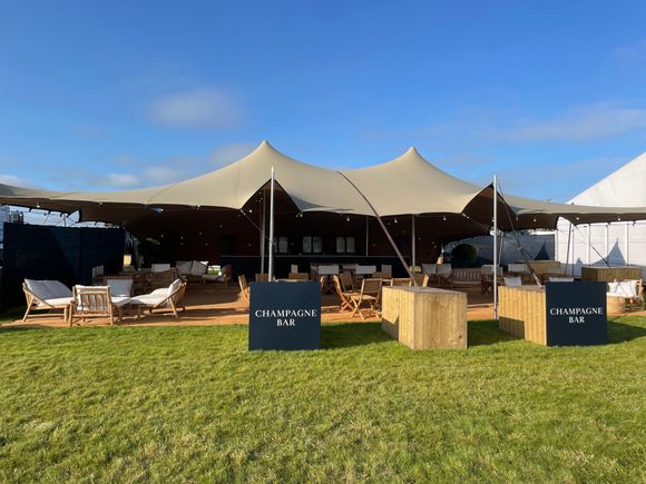 The most important things at Royal Portrush….the Champagne tent