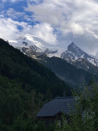 View from our apartment in Chamonix 