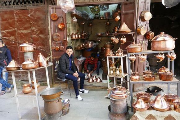 Seffarine Square, known for its metalwork