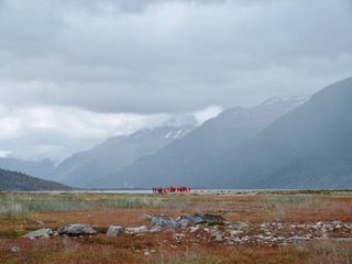Tiny people at Ainsworth Bay