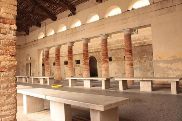 The old fish market in the Foro Annonario.