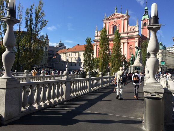 Triple Bridge and Pink Church