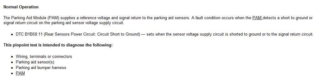 2014 "check rear park aid" Code B1B58 - Ford Truck Enthusiasts Forums