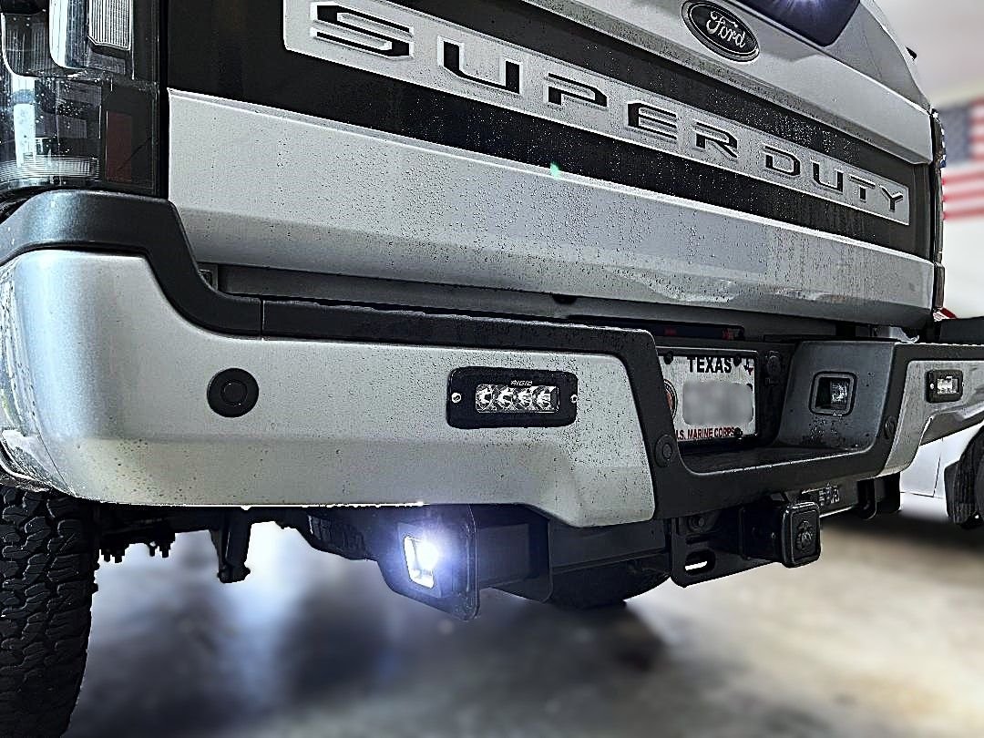 Lights - F250 Receiver Bar Side Flood Light Mounts - New - 2017 to 2026 Ford F Super Duty - Quinlan, TX 75474, United States